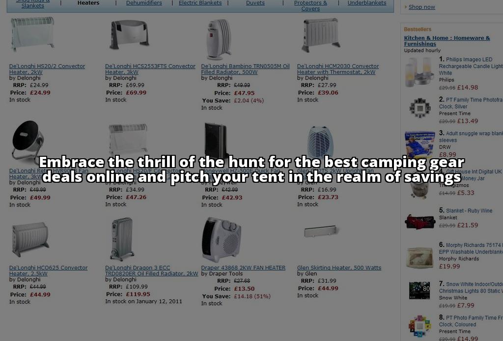 Your Go-To Resource for Online Camping Gear Sales: Save Big Today!